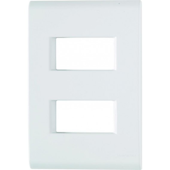 Placa 4x2 Com Suporte p/ 2 Módulos Separados Tramontina Liz